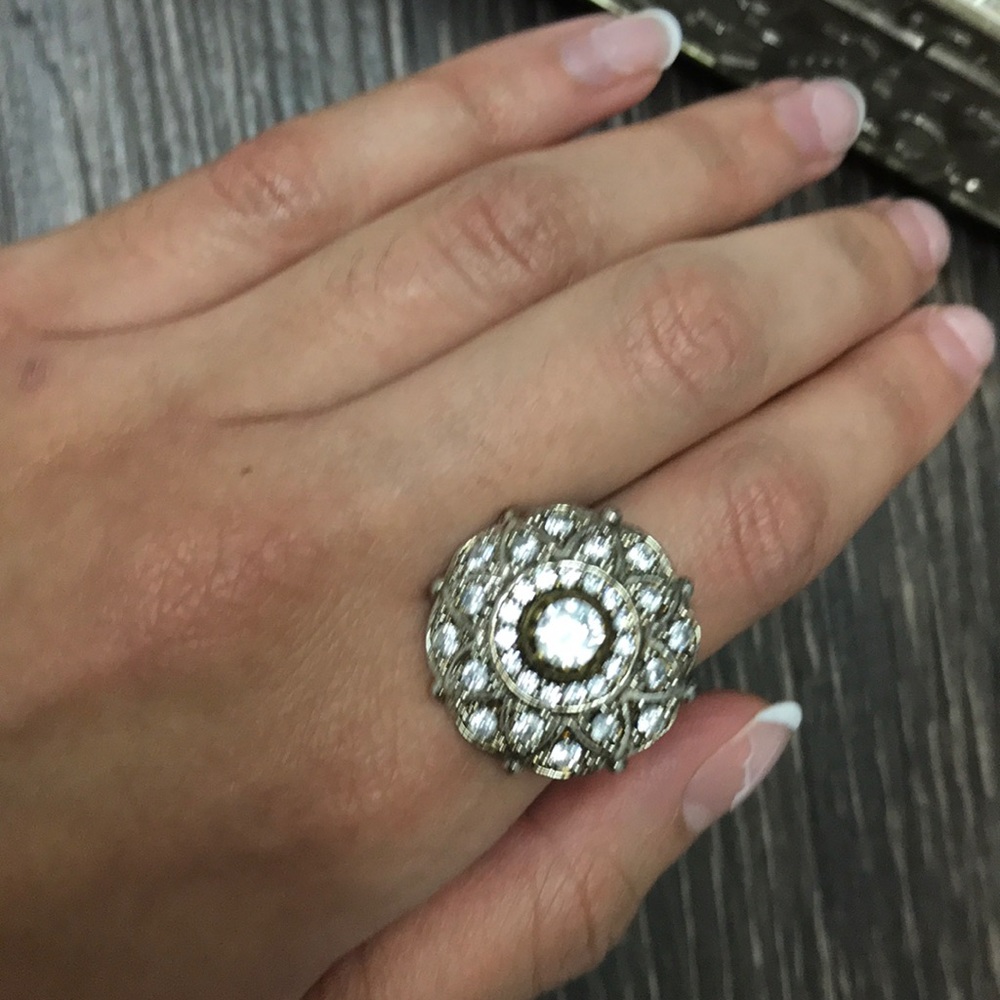 Blingy cocktail ring